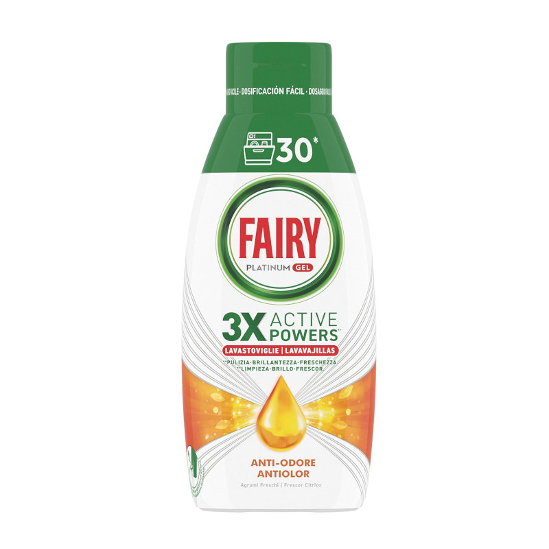 fairy dishwasher gel platinum anti-odore 30