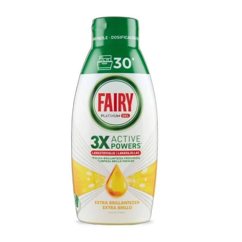 fairy dishwasher gel platinum 30