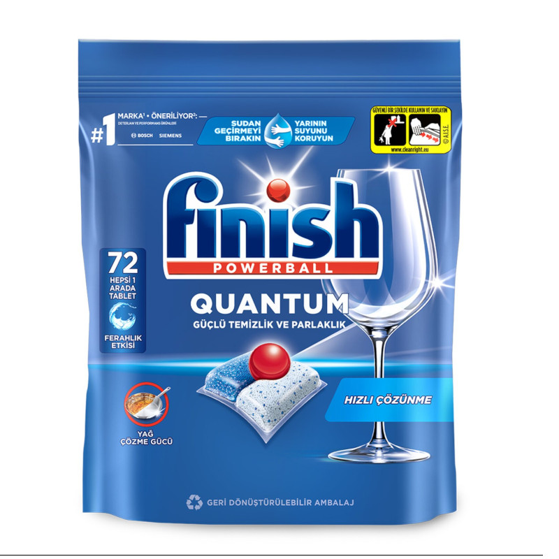 قرص ماشین ظرفشویی فینیش کوانتوم(quantum) 72 عددی