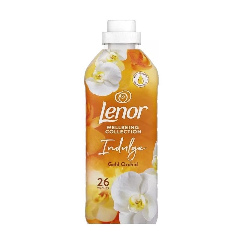 مایع نرم کننده و خوشبو کننده لباس لنور Gold Orchid با حجم 858 میلی لیتر