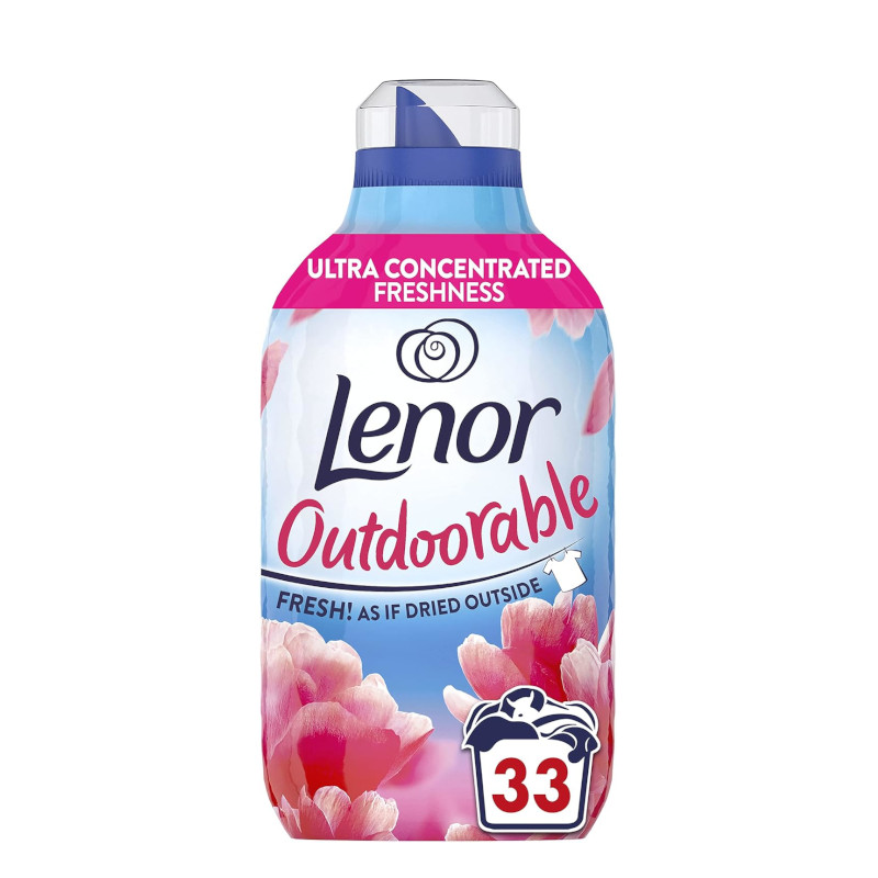 مایع نرم کننده و خوشبو کننده لنور Outdoorable Pink Blossom با حجم 504میلی لیتر