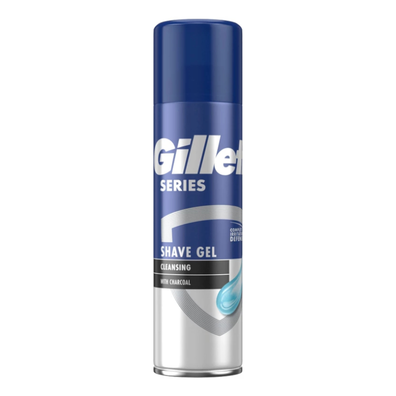 Gillette Series Shave Gel 200ml Cleansing with Charcoal
