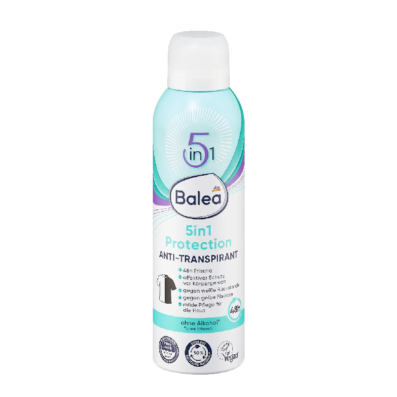 balea antitranspirant deospray protection 5in1-200ml