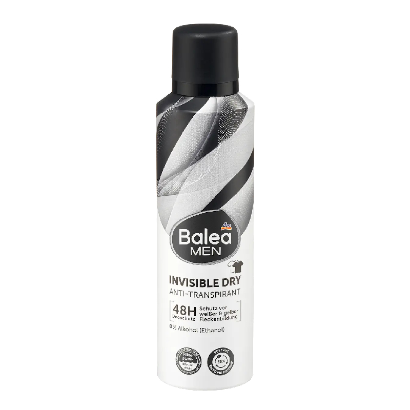 balea men antitranspirant deospray invisible dry 200ml