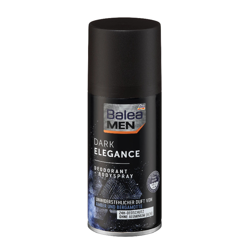 balea men deodorant bodyspray dark elegance 150 ml