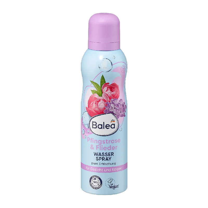 balea wasserspray pfingstrose flieder 150ml