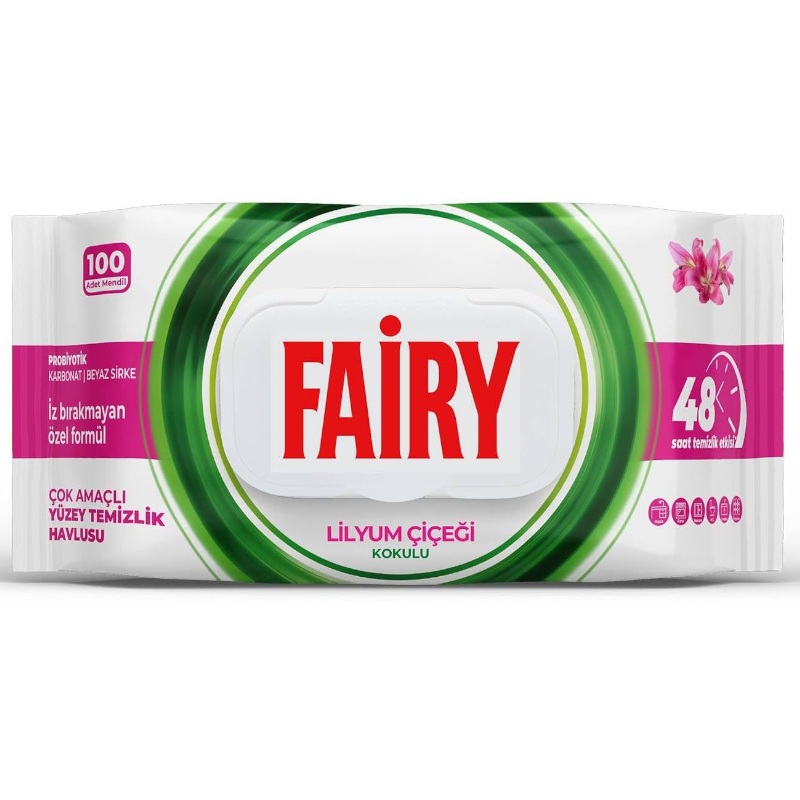 Fairy Multi-Purpose Surface Cleaning Towel 100 Sheets | Lily Flower 100s