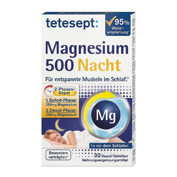 tetesept Magnesium Tabletten Nacht 30 St., 42,6 g