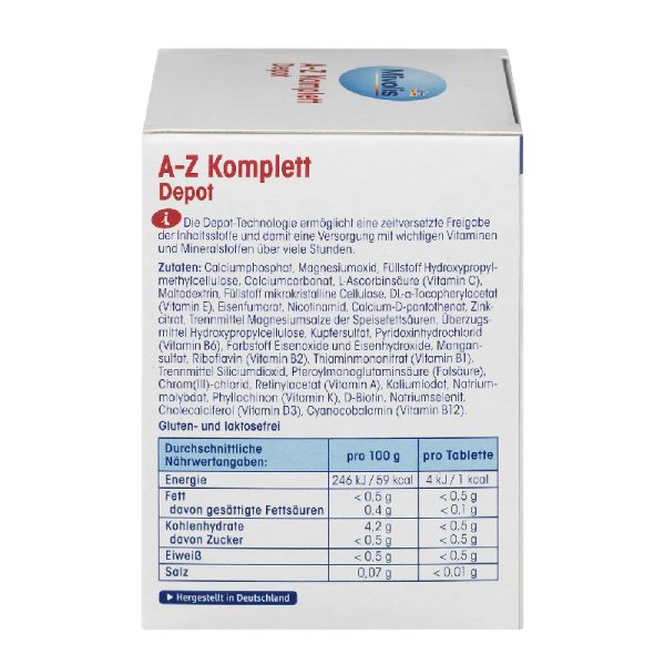 Mivolis A-Z Komplett Depot, Tabletten, 100 St., 144 g