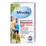 قرص منیزیم ۵۰۰ پلاس ویتامین B میولیس (Mivolis) - مکمل دو فاز دپو ۳۰ عددی